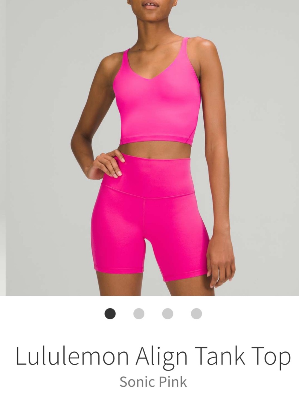 lululemon athletica Align Cropped tank - Sonic Pink